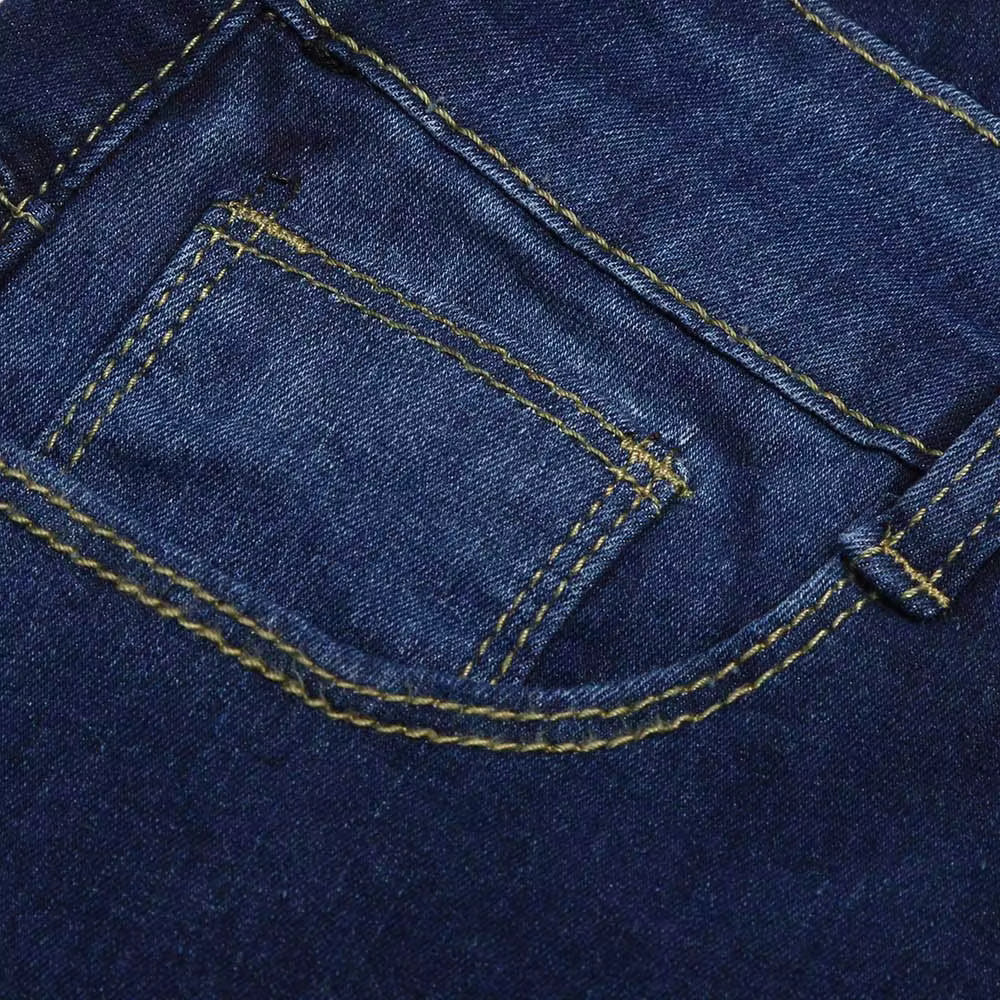 Dark Washed Fitted Jeans