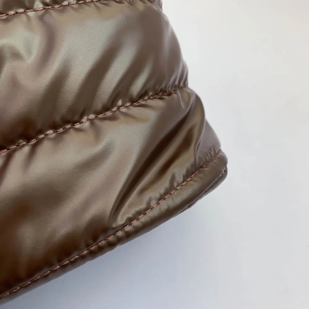 Puffer Crossbody Tote Bag