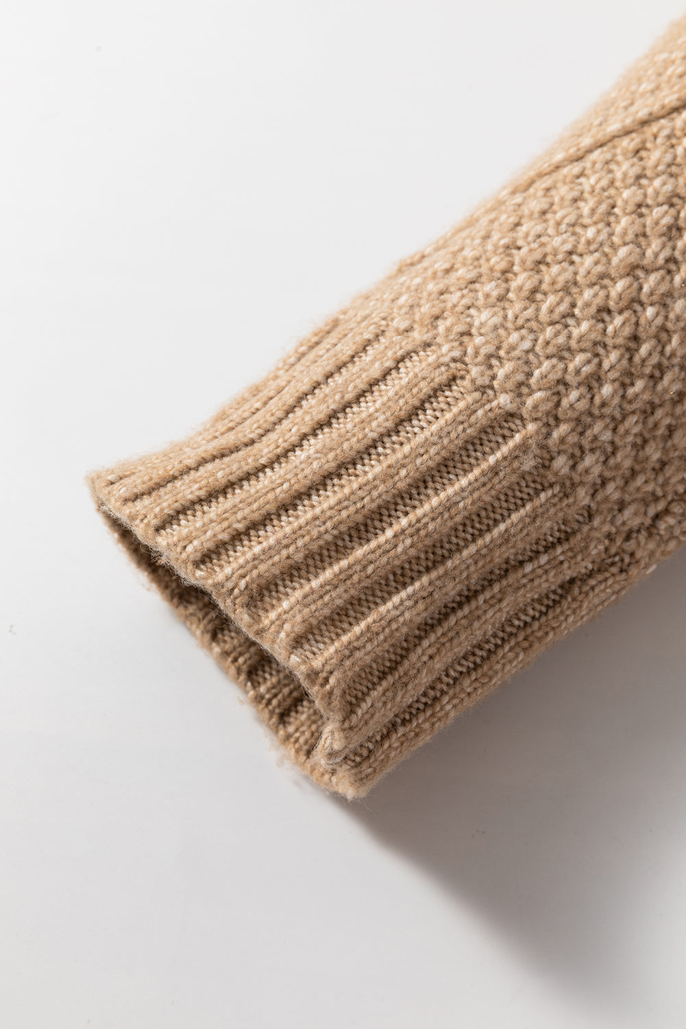 Cable Knit Drop Shoulder Sweater Dress