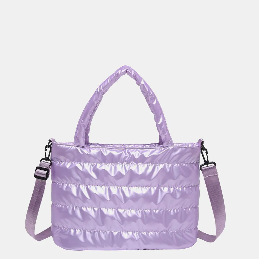 Puffer Crossbody Tote Bag