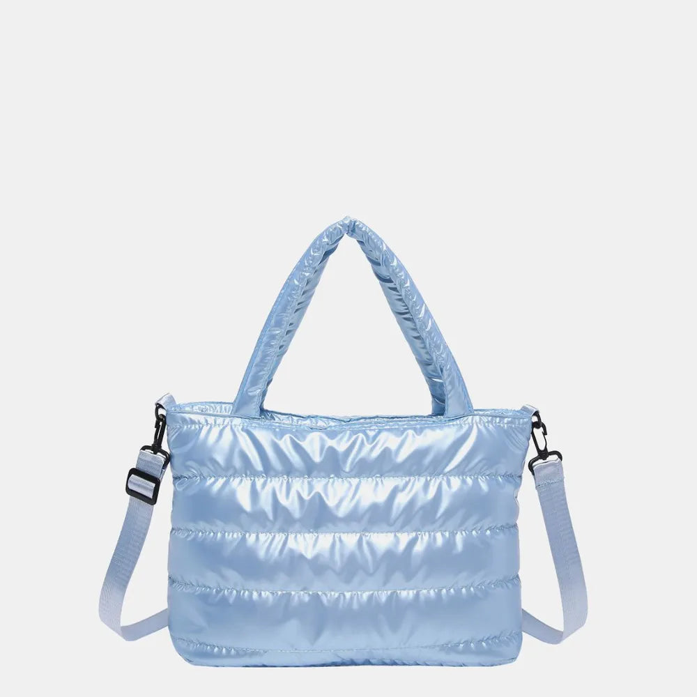 Puffer Crossbody Tote Bag