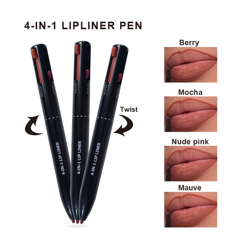 4 in 1 makeup pen 4 in 1 makeup pen 4 color lip liner lipstick 4in1 makeup pen