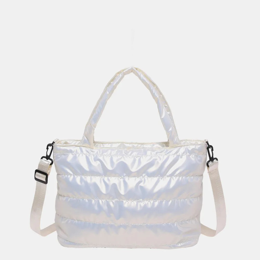 Puffer Crossbody Tote Bag